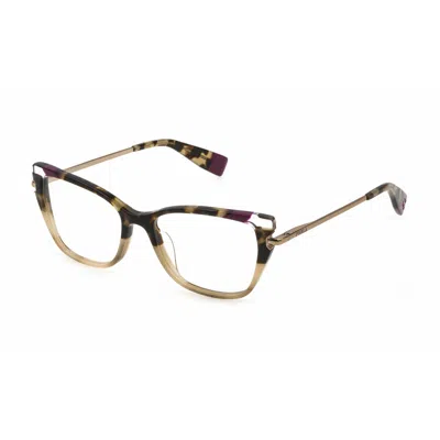 Police Ladies' Spectacle Frame  Vplf28-518lay  51 Mm Gbby2 In Brown