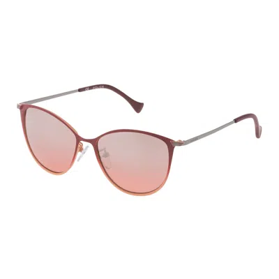 Police Ladies' Sunglasses  Spl190m-548ntx  54 Mm Gbby2 In Pink