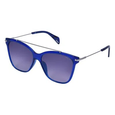 Police Ladies' Sunglasses  Spl404-ow47  55 Mm Gbby2 In Blue