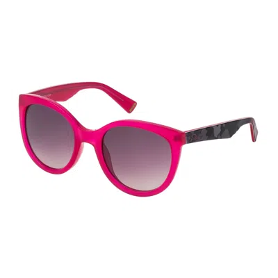 Police Ladies' Sunglasses  Spl408-5402gr  54 Mm Gbby2 In Pink