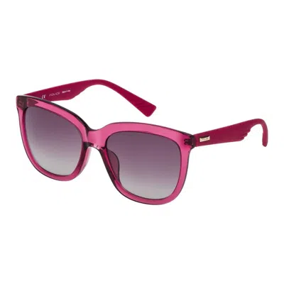 Police Ladies' Sunglasses  Spl410-56afdx  56 Mm Gbby2 In Pink