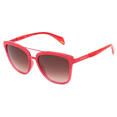 Police Ladies' Sunglasses  Spl498-550sg3  55 Mm Gbby2 In Pink