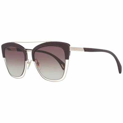 Police Spl618  Gradient Butterfly  Sunglasses In Gold