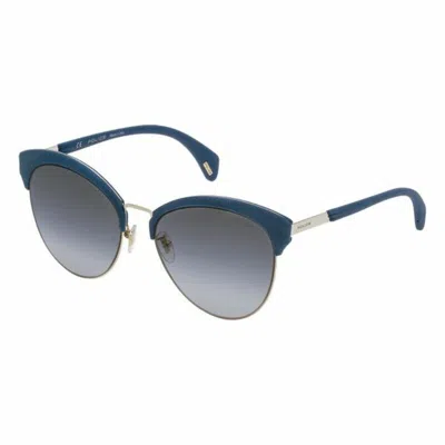 Police Ladies' Sunglasses  Spl61956594f  56 Mm Gbby2 In Blue