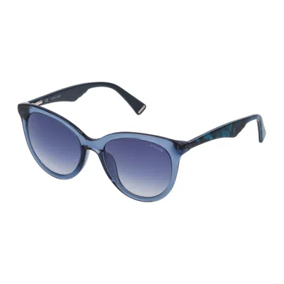 Police Ladies' Sunglasses  Spl759-520955  52 Mm Gbby2 In Blue