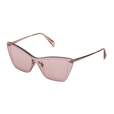 Police Ladies' Sunglasses  Spl936-990sbn Gbby2 In Pink
