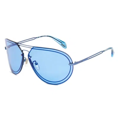 Police Ladies' Sunglasses  Spla93-67r70b  67 Mm Gbby2 In Blue