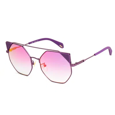Police Ladies' Sunglasses  Spla95-568tnv  56 Mm Gbby2 In Pink