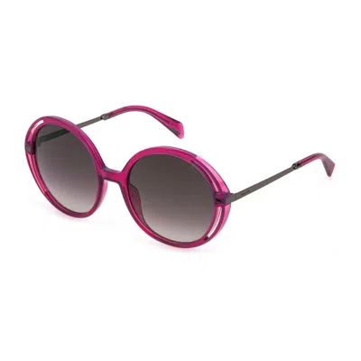 Police Ladies' Sunglasses  Spld36-5407uz  54 Mm Gbby2 In Pink