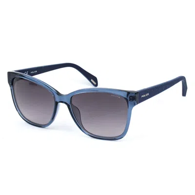 Police Ladies' Sunglasses  Splg44-560u11  56 Mm Gbby2 In Blue