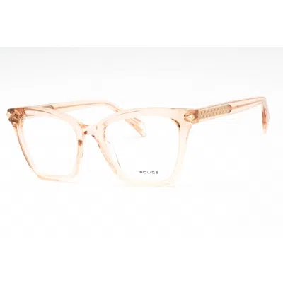 Police Ladies Transparent Cat Eye Eyeglass Frames Vplf29m