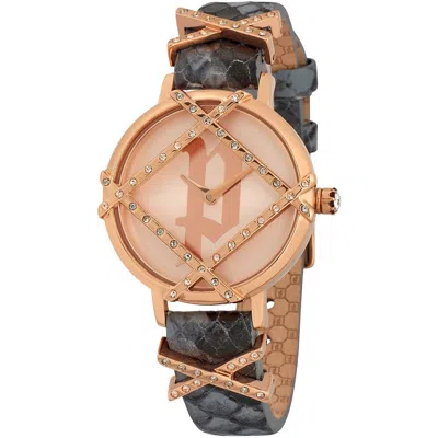 Police Leather Women's Watch In Grey