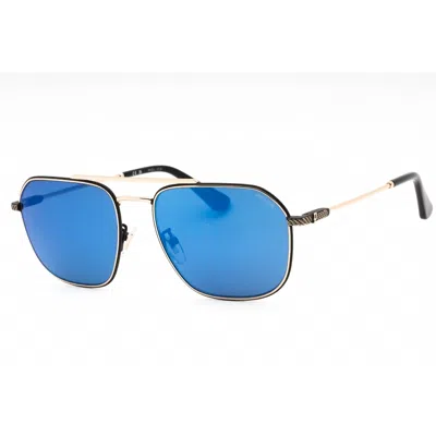 Police Men's Black Aviator Sunglasses Splf64 In ["black"]