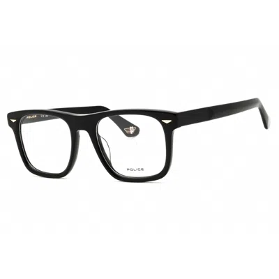 Police Men's Black Rectangular Eyeglass Frames Vpll72e