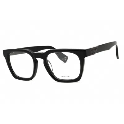 Police Men's Black Rectangular Eyeglass Frames Vpln64