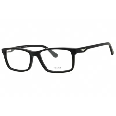 Police Men's Black Rectangular Eyeglass Frames Vpln82