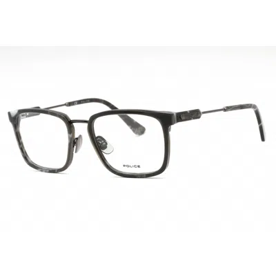 Police Men's Brown Rectangular Eyeglass Frames Vplf09