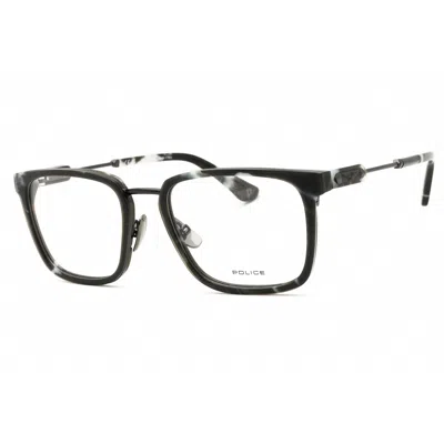 Police Men's Grey Rectangular Eyeglass Frames Vplf09m
