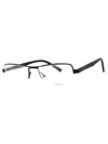Police Men's Metal Rectangular Eyeglasses