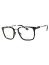 Police Men's Mini Rectangular Eyeglasses - Sleek Metal Frame In Black