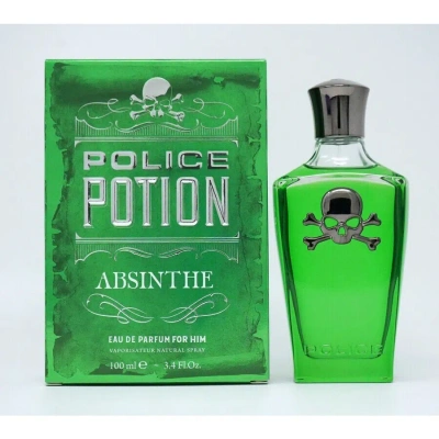Police Men's Potion Absinthe Edp Spray 3.3 oz Fragrances 679602143110 In Black