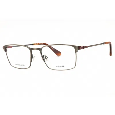 Police Men's Red Rectangular Eyeglass Frames Vplf78n