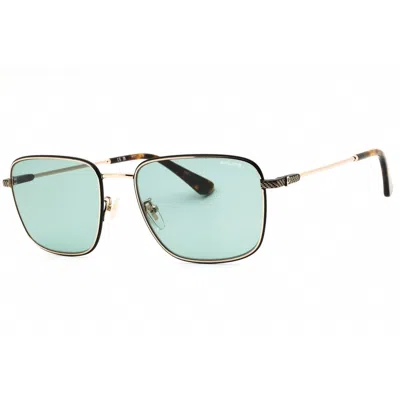 Police Men's Rose Gold Tone Rectangular Sunglasses Splp26 In ["pink","gold Tone","rose Gold Tone"]