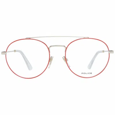 Police Men' Spectacle Frame  Pl728 510357 Gbby2 In Red