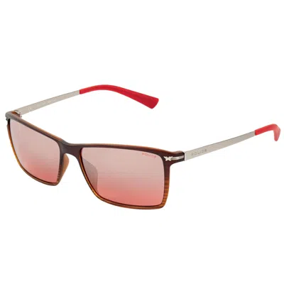 Police Men's Sunglasses  S1957-58abrm  58 Mm Gbby2 In Red