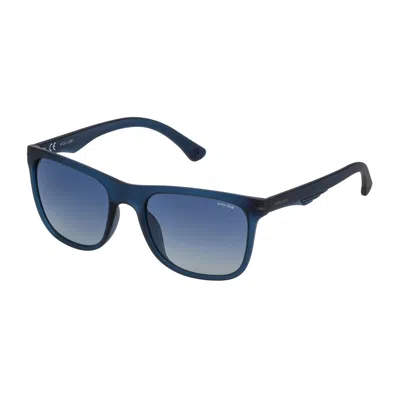 Police Men's Sunglasses  Spl357-55u58p  55 Mm Gbby2 In Blue