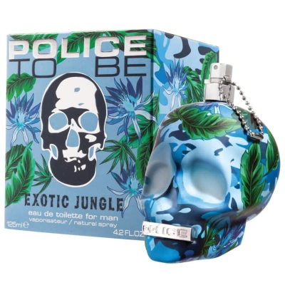 Police Men's To Be Exotic Jungle Edt Spray 3.4 oz Fragrances 679602173117 In White