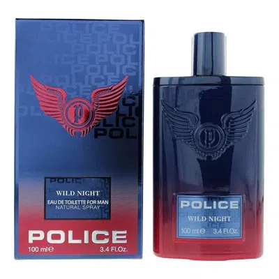 Police Men's Wild Night Edt Spray 3.4 oz Fragrances 679602001458
