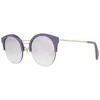 Police Gold Spl615  Mirrored Round Sunglasses