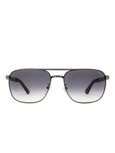 Police Origins 3 Square-frame Sunglasses In Black