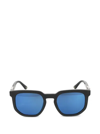 Police Origins 55 Square-frame Sunglasses In Black