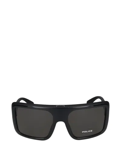 Police Oversized Geometric-frame Sunglasses In Black