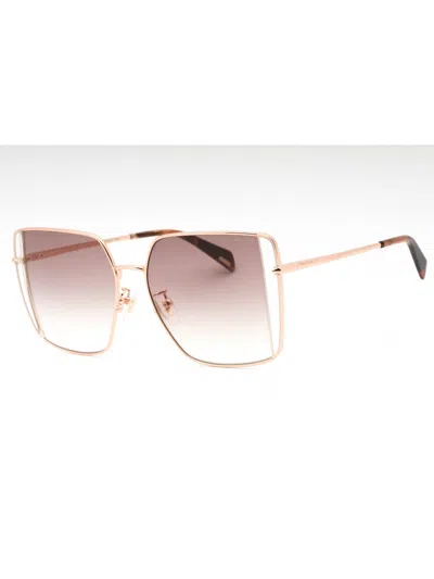 Police Oversized Women's Metal Sunglasses In Gold