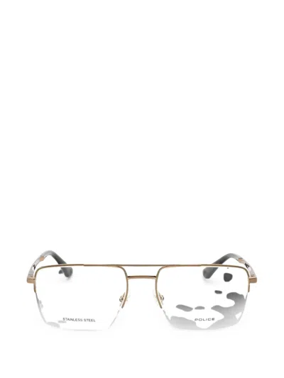 Police Pilot-frame Glasses In Multi
