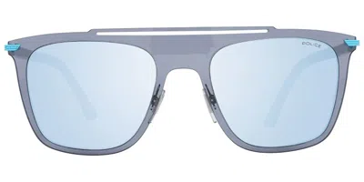 Police Pl581m Sg1x Occhiali Da Sole Grigi Per Uomo In Gray