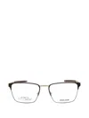 Police Rectangle-frame Glasses In Brown