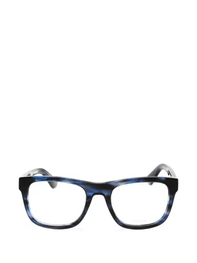 Police Rectangle-frame Glasses In Blue