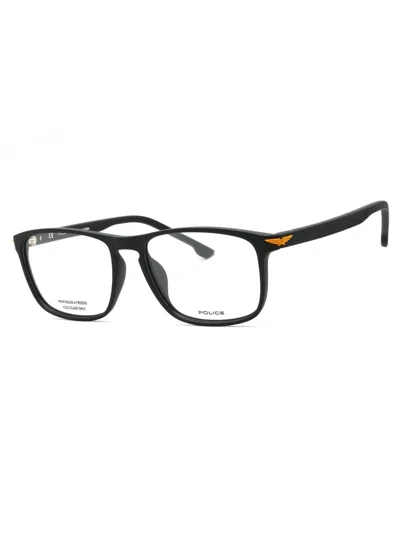 Police Rectangular Men's Eyeglasses - Modern & Durable Design In Black