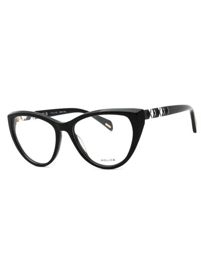 Police Refined Cat-eye Eyeglasses - Style Vpll31m In Green