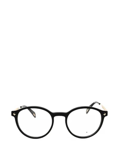 Police Round-frame Glasses In Black