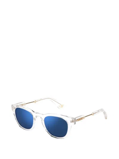 Police Round-frame Sunglasses In White