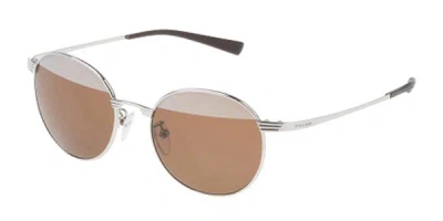 Police S8954v 579x Men's Sunglasses Silver Size 51
