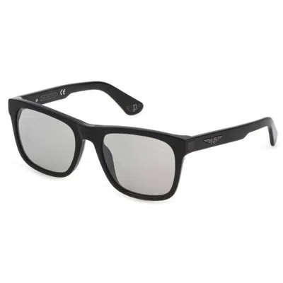 Police Silver Mirror Square Men's Sunglasses Sple37 700x 56 In Black