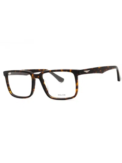 Police Sleek Rectangular Men's Eyeglasses In Black