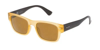 Police Spl150 Offstage 1 Polarized 760g Men's Sunglasses Yellow Size 51