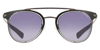 Police Spl158 Offside 6 0531 Men's Sunglasses Black Size 49 In Metallic